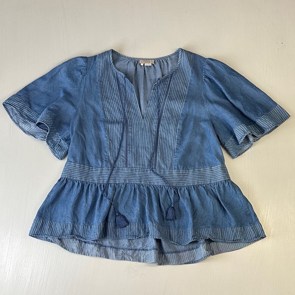 kate spade Tops - Kate Spade Indigo Railroad Top